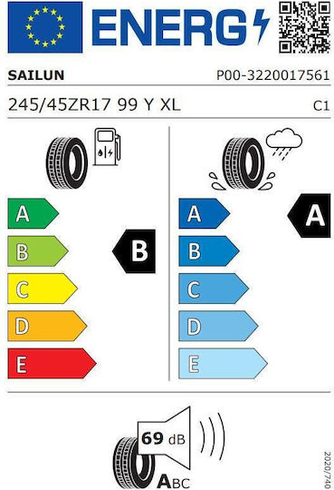 Sailun 245/45R17 99YY Summer Car Tyre