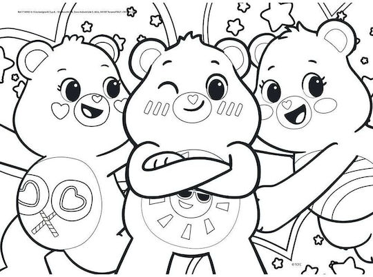 Lisciani Παζλ Maxi Floor Double-face Care Bears 4x48 Κομμάτια 116942 116942