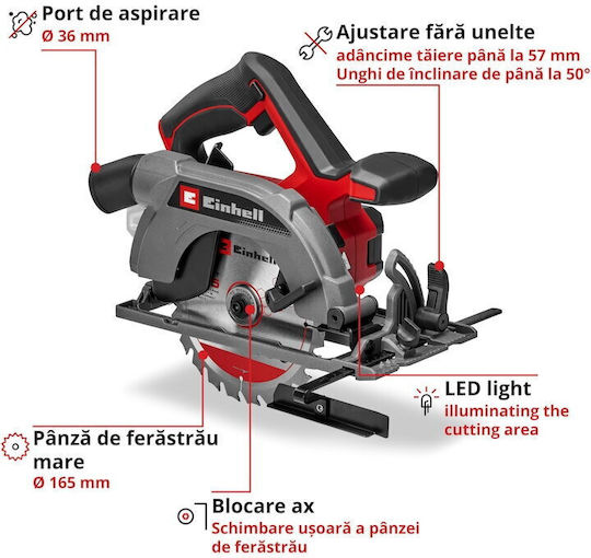 Einhell TE-CS 18/165-2 Li Circular Saw 18V Solo