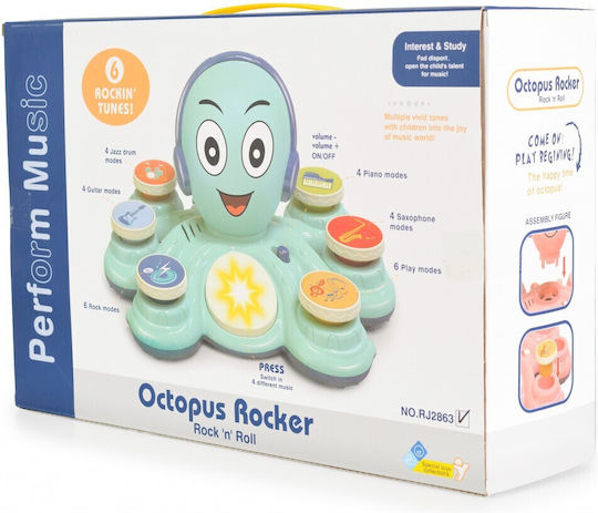 Junca Baby Activity Toy Octopus Drums Rj2863