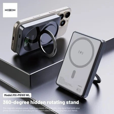 Moxom MX-PB183 Power Bank 10000mAh 15W Gray