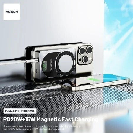 Moxom MX-PB183 Power Bank 10000mAh 15W Gray