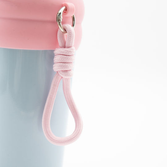 TnS Μπουκάλι Θερμός 800ml Καφέ με Καλαμάκι και Λαβή