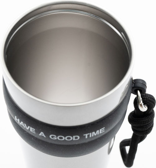TnS Μπουκάλι Θερμός 800ml Καφέ με Καλαμάκι και Λαβή