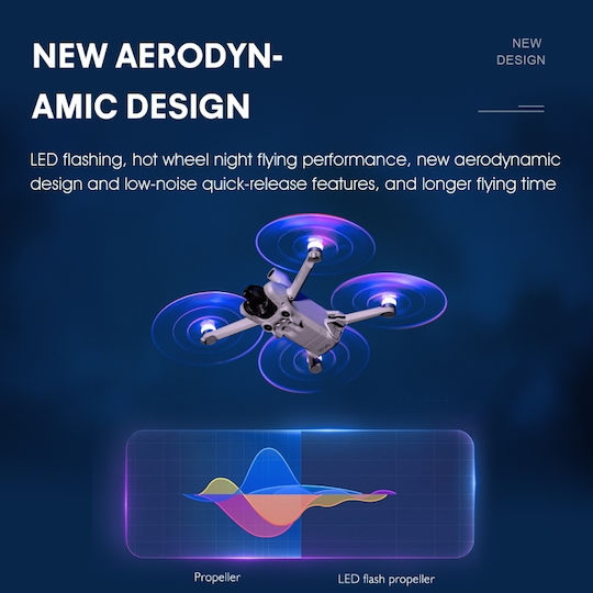 Dji Mini 4 Pro Mavic Mini 3 Pro Startrc 2 Бройки Цветни LED Флаш Лампи Нискошумни Прозрачни Перки