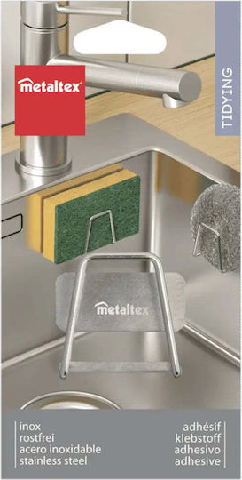 Metaltex Θήκη για σφουγγάρι από Ανοξείδωτο Ατσάλι Ασημί