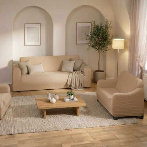 Linea Home Majestic Set de Huse Elastice pentru Canapea Open Café 1buc LH2020845