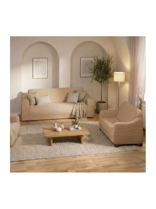 Linea Home Majestic Set of Elastic Sofa Covers Brown 1pcs LH2020846