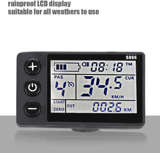 Controler Universal Motor Fără Perii 24v-36v 350w Ecran Lcd Impermeabil Bicicletă Electrică Scuter Electric
