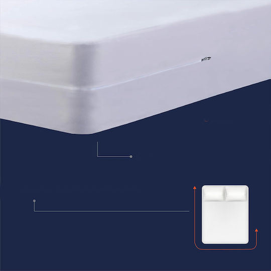Protective Single Waterproof Mattress Cover 90x190+15cm