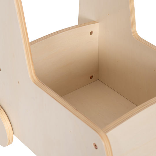 Homemarkt Troler Copii Căruț Ricki Hm18341.01 Mdf & Placaj Natural 33x45x50cm