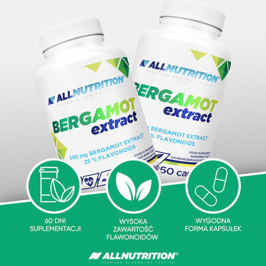 AllNutrition Bergamotte Extrakt 500mg 60 Kapseln Citrus