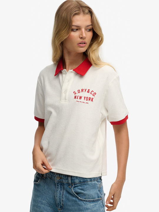 Heritage Women's Sports Polo Blouse Cream