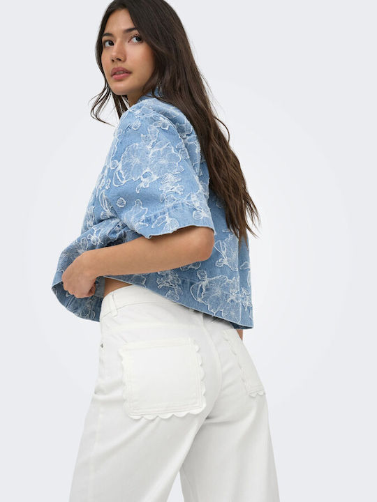 Wide Women's Linen Pantaloons Bright White