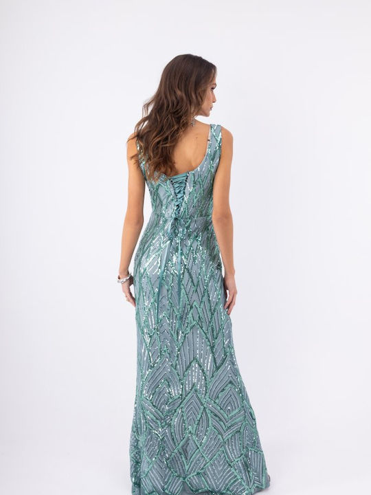 Rochie De Vară Maxi Pentru Nuntă / Botez Menta