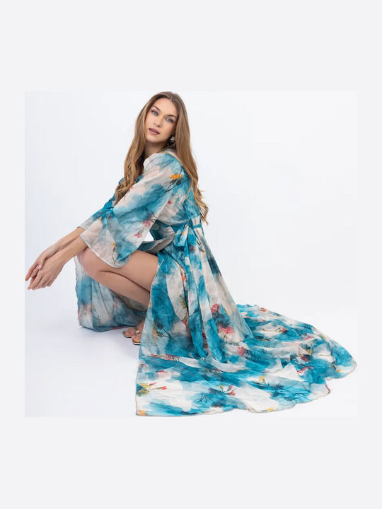 Summer Maxi Dress Turquoise