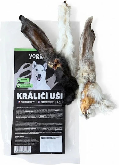 Dried Chewable Snack Rabbit Ear Fur Yoggies 4 Pieces