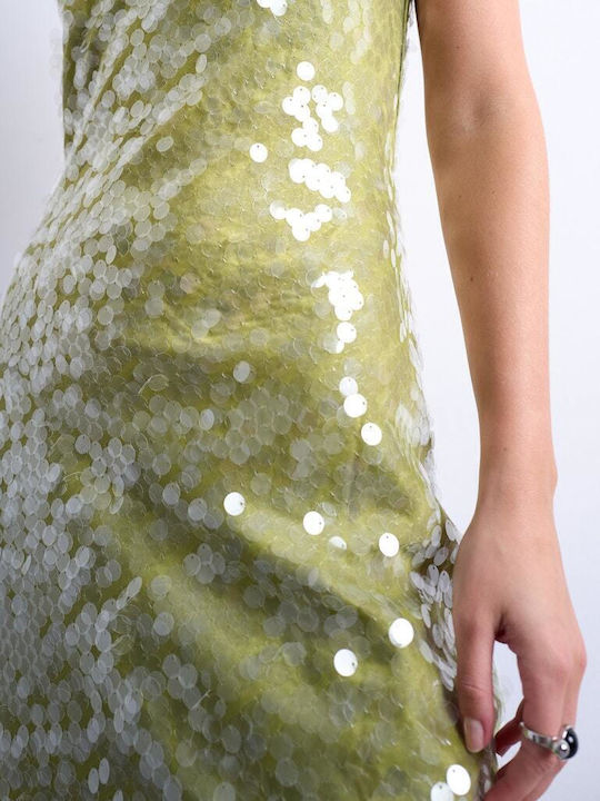 Summer Mini Evening Dress Green