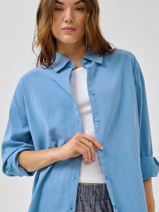 Long Sleeve Women's Shirt Blue