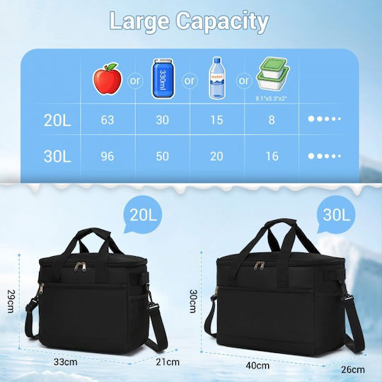 Miss Lulu Insulated Handbag 20 Liters