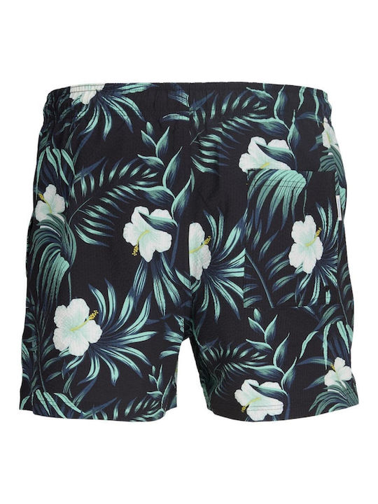 Ανδρικό Μαγιό Βερμούδα Μαύρο Floral