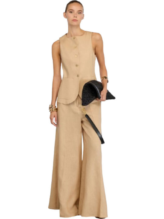 Beige Women's Vest