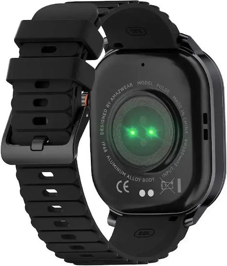 Kospet Pulse Aluminium Smartwatch με Παλμογράφο (Μαύρο)
