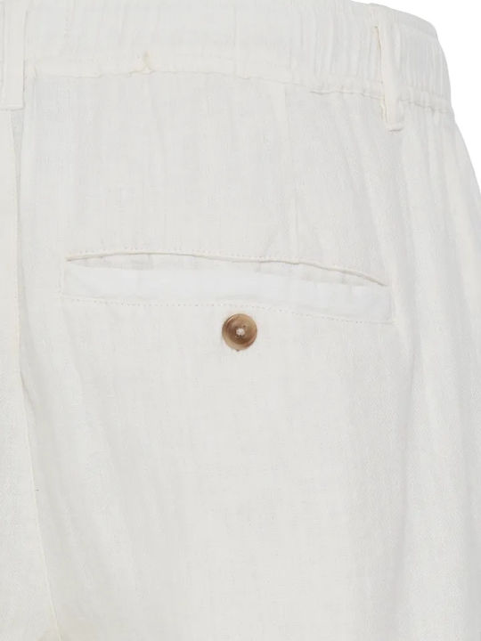 Herren Shorts Cremfarbene Bermuda