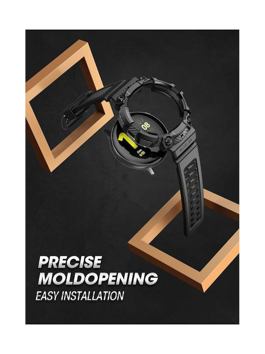 Supcase Unicorn Beetle Pro Θήκη Σιλικόνης σε Μαύρο χρώμα για Samsung Galaxy Watch 6/5/4