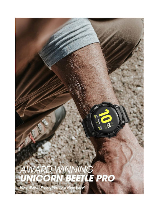 Supcase Unicorn Beetle Pro Θήκη Σιλικόνης σε Μαύρο χρώμα για Samsung Galaxy Watch 6/5/4