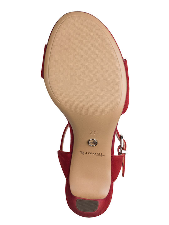 Fabric Sandals Red