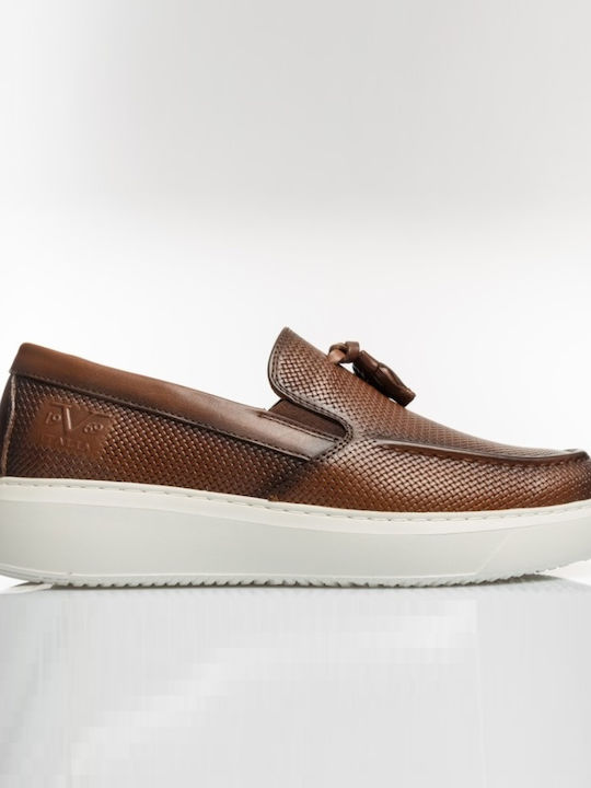 Men's Moccasins in Tabac Brown Colour