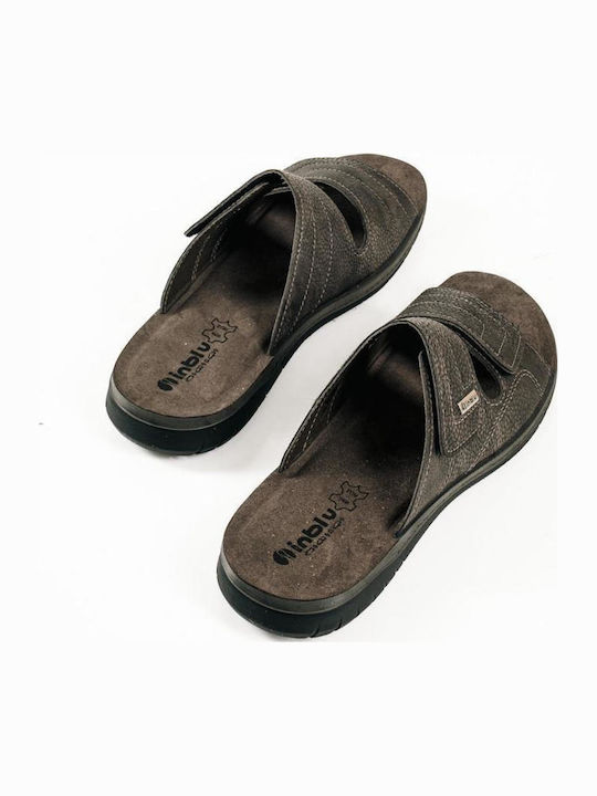 Δερμάτινα Ανδρικά Σανδάλια σε Μαύρο Χρώμα