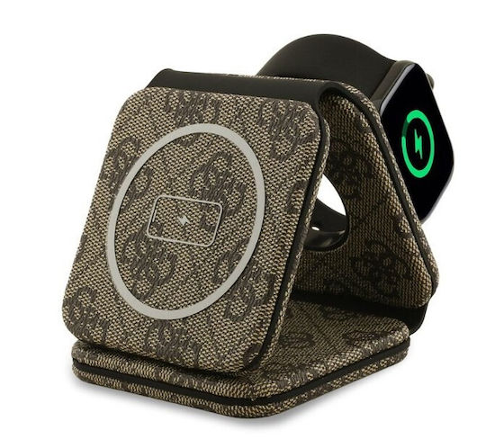 Guess Φορτιστής Magsafe 15W Καφέ (GUFWC4GEMW)