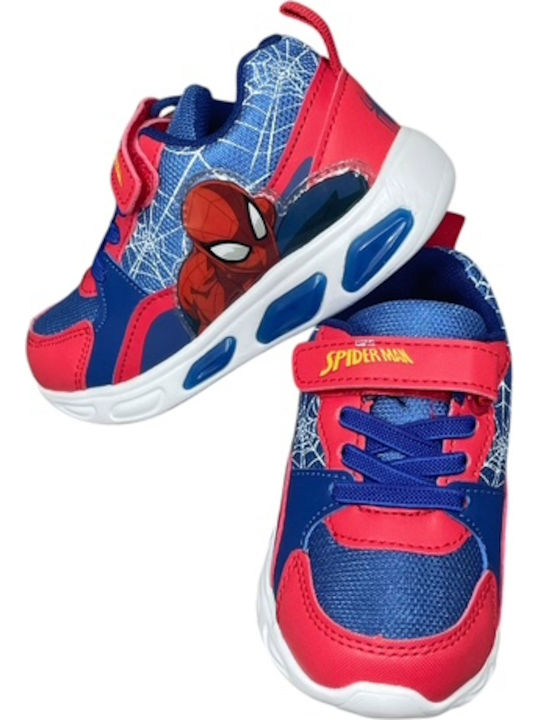 Παιδικά Sneakers με Σκρατς & Φωτάκια Μπλε