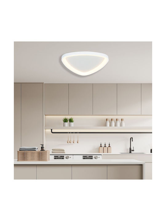 Vivalux Ceiling Light 51cm White with Integrated LED and Remote Control