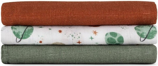 Petite & Mars Musselin Baby-Soßtuch Beiges 68x68cm 3 Stück