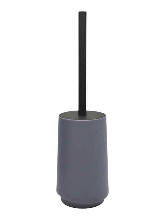 Ankor Plastic Bathroom Brush and Bin Set Soft Close 5l Gray