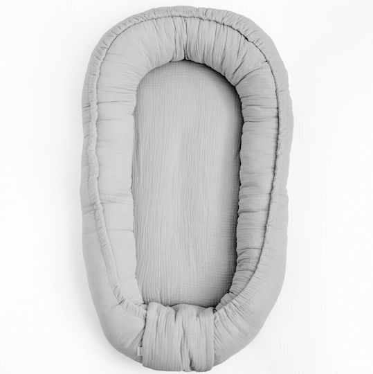 New Baby Бебешка Възглавница Гнездо Светлосиво 50x80см New Baby Бебешка Възглавница Гнездо Светлосиво 50x80см