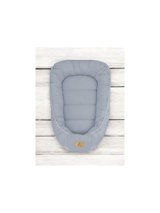 Qmini Perna Cuib Pentru Bebeluși Jeans 55x75 cm