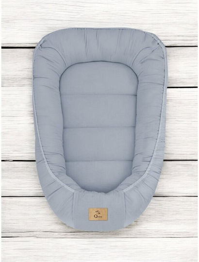 Qmini Baby-Kissen Nest Jeans 55x75cm