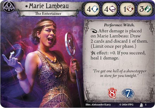 Arkham Horror Lcg Marie Lambeau Investigator Deck Mystic