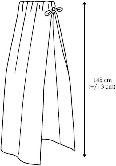 Qmini Plasă Împotriva Țânțarilor Bebe Pentru Pătuț Din Tulle Ecru 145x200cm