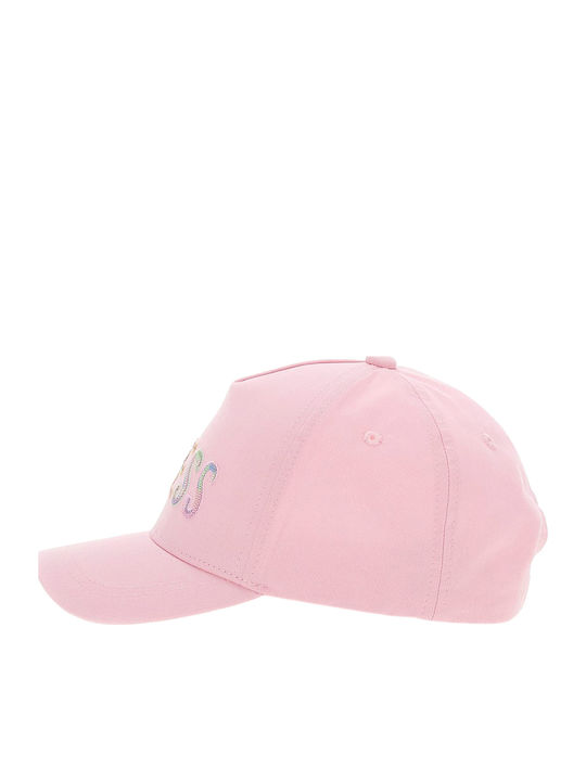 Guess Kids' Hat Jockey Fabric Baseball Pink