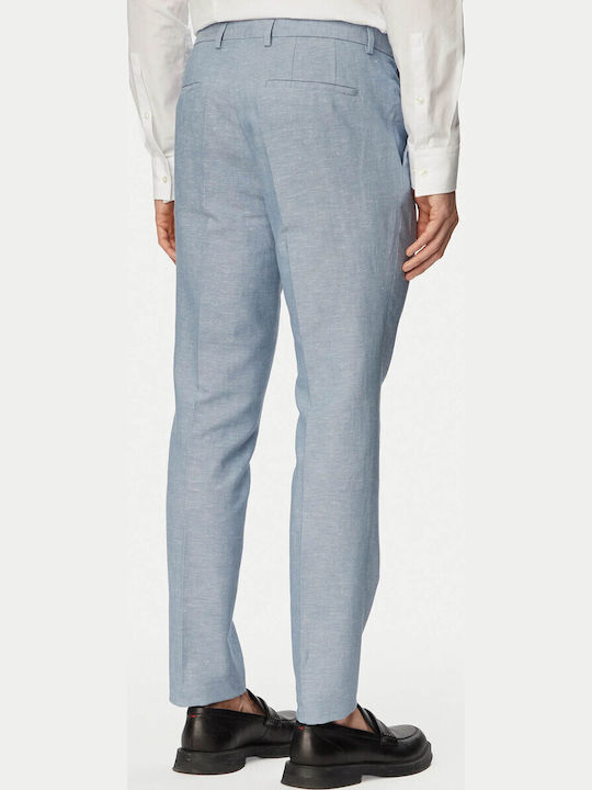 Arti Hesten Summer Men's Suit with Vest with Slim Fit Light Blue