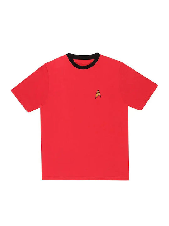 Blouse Star Trek Red Uniform Ringer T-Shirt Red Stt06272tsc Blouse Star Trek Red Uniform Ringer T-Shirt Red Stt06272tsc