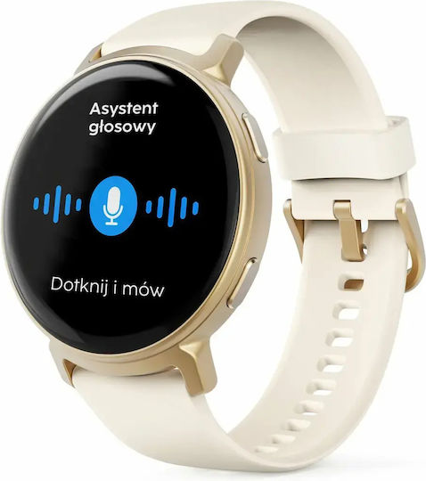 HAMA 7020 43mm Smartwatch with Heart Rate Monitor (Gold)