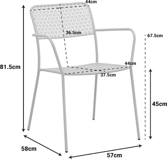 Pakketo Garten- und Outdoor-Möbelsets für kleinen Balkon Moraja 3 Stücke Beige