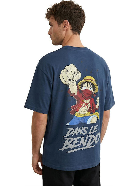 One Piece T-shirt Dans Le Bendo Navy Cs-100-bl