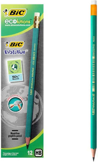 12 Молива Bic С Гумичка